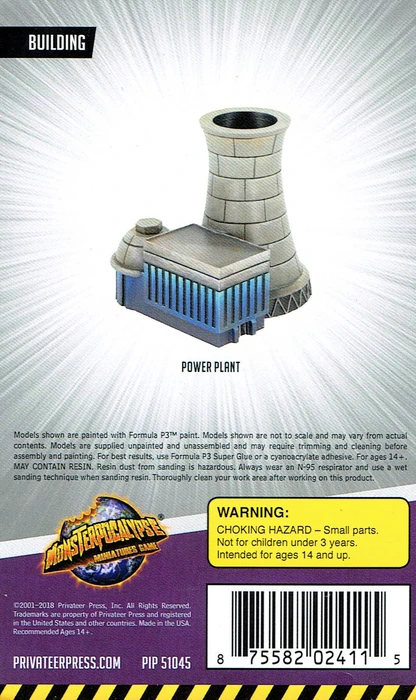 Cover image of Monsterpocalypse Miniatures Game: Building – Power Plant board game