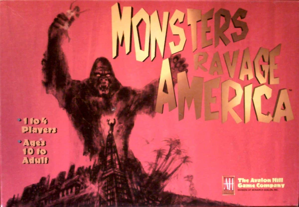 Cover image of Monsters Ravage America board game