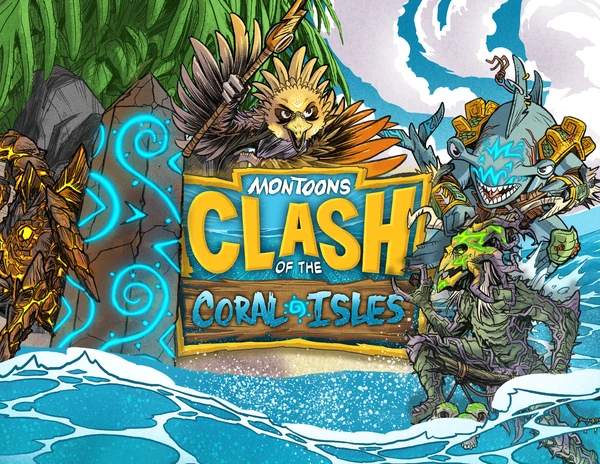 Cover image of MonToons: Clash of the Coral Isles board game