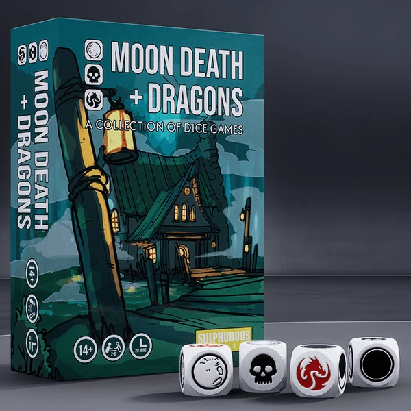 Cover image of Moon Death + Dragons board game