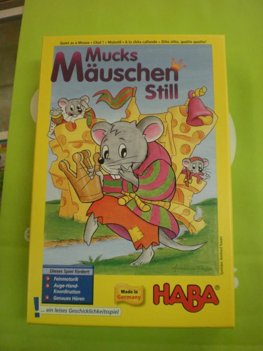 Cover image of Mucks Mäuschen Still board game