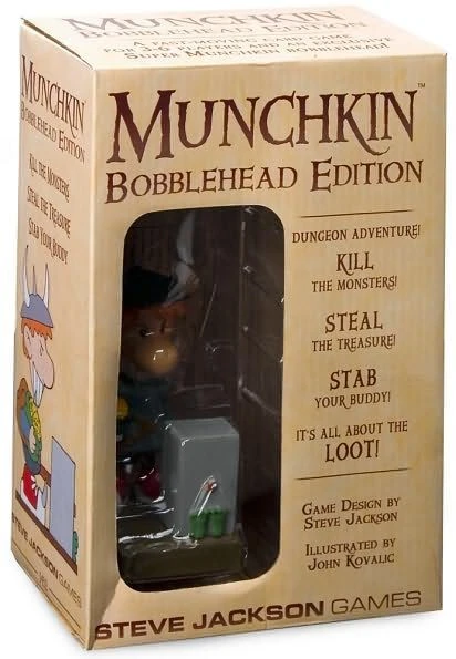 Cover image of Munchkin Bobblehead Edition board game