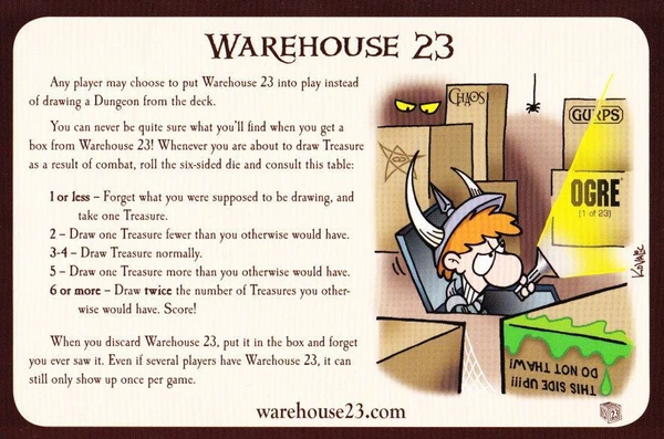 Cover image of Munchkin Dungeon: Warehouse 23 board game