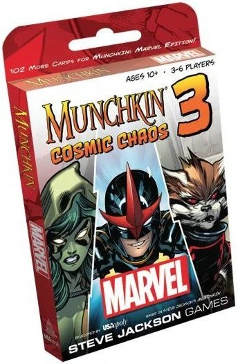 Cover image of Munchkin Marvel 3: Cosmic Chaos board game