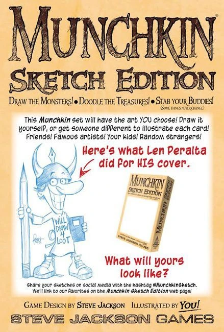Cover image of Munchkin Sketch Edition board game