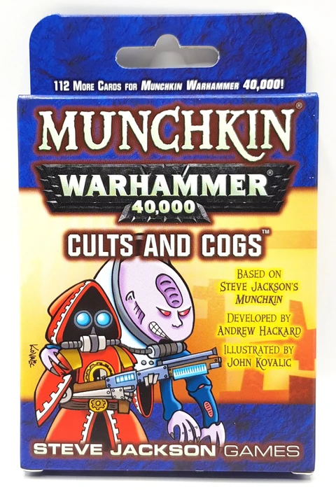 Cover image of Munchkin Warhammer 40,000: Cults and Cogs board game