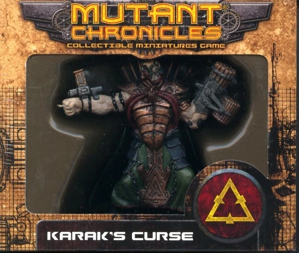 Cover image of Mutant Chronicles Collectible Miniatures Game: Karak's Curse board game