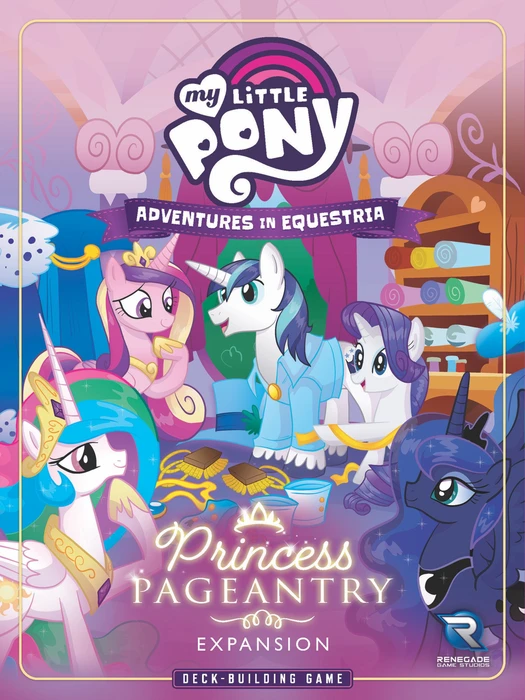 Cover image of My Little Pony: Adventures in Equestria Deck-Building Game – Princess Pageantry Expansion board game
