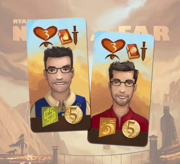 Cover image of Near And Far: Rodney & Pep Watch It Played Character Tiles board game