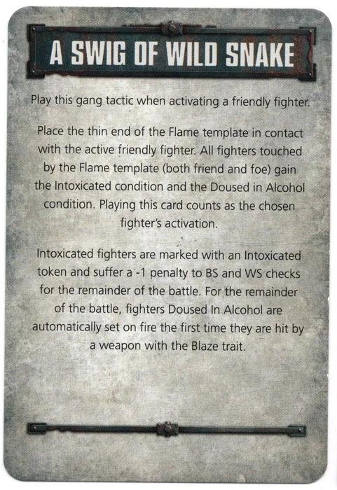 Cover image of Necromunda: Underhive – A Swig Of Wild Snake Tactics Card board game