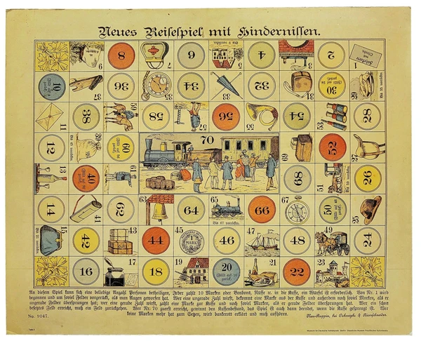 Cover image of Neues Reisespiel mit Hindernissen board game