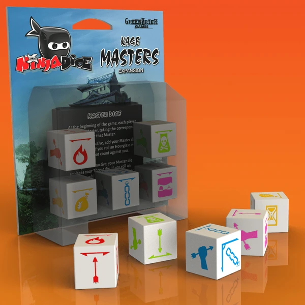 Cover image of Ninja Dice: Kage Masters board game