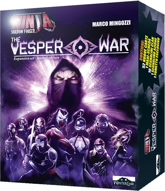 Cover image of NINJA Shadow Forged: The Vesper War board game