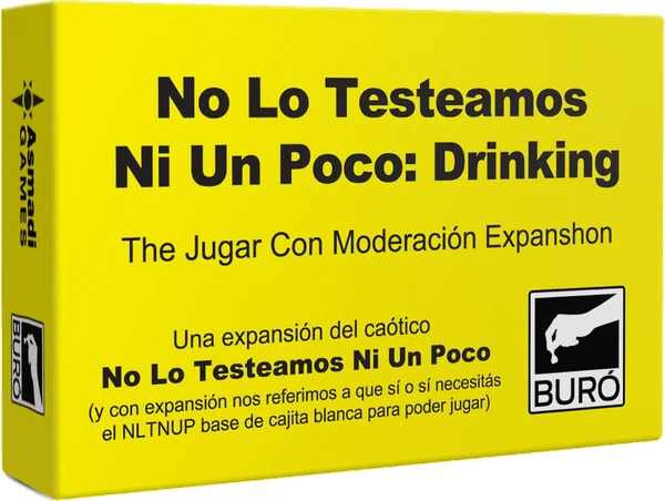 Cover image of No Lo Testeamos Ni Un Poco: Drinking board game