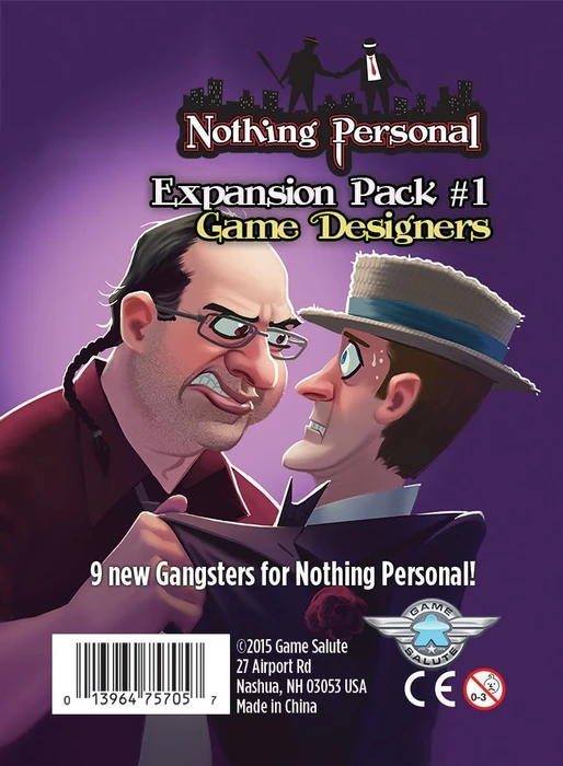 Cover image of Nothing Personal Expansion Pack #1: Game Designers board game