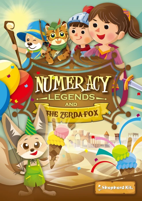 Cover image of Numeracy Legends and The Zerda Fox board game