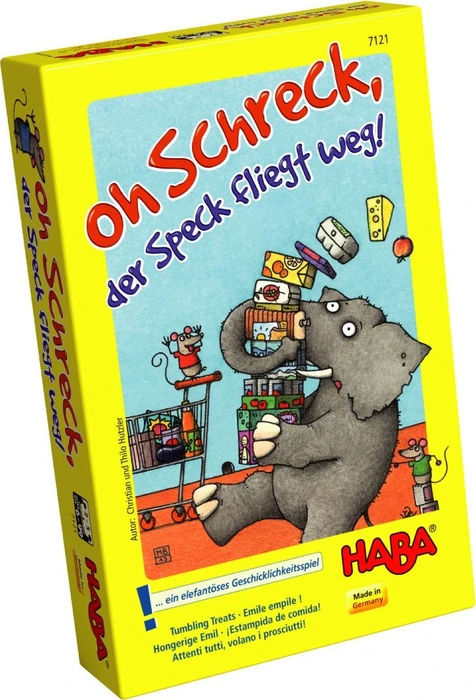 Cover image of Oh Schreck, der Speck fliegt weg! board game