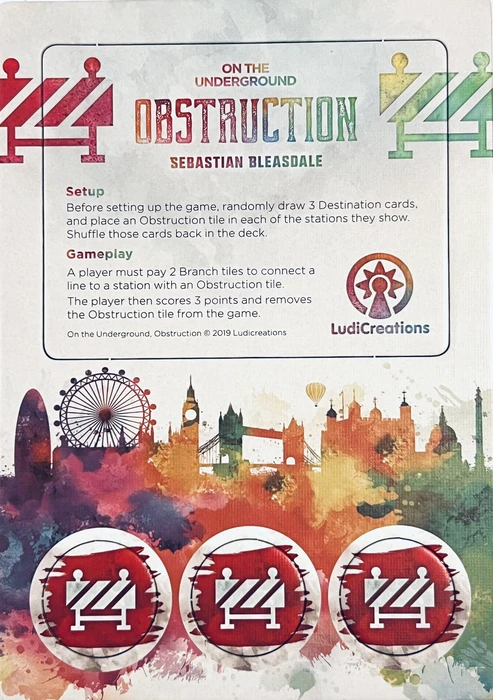 Cover image of On The Underground: Obstruction board game