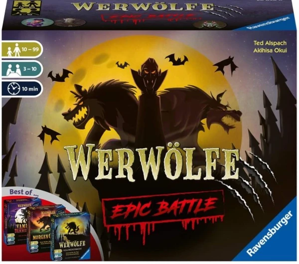 Cover image of One Night Ultimate Werewolf: Epic Battle board game