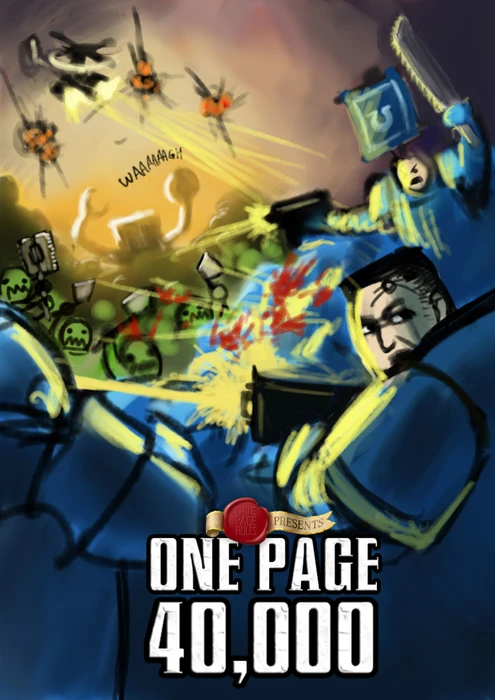 Cover image of One Page 40k board game