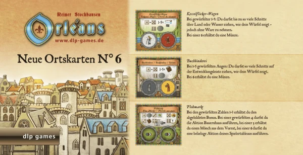 Cover image of Orléans: Neue Ortskarten N°6 board game
