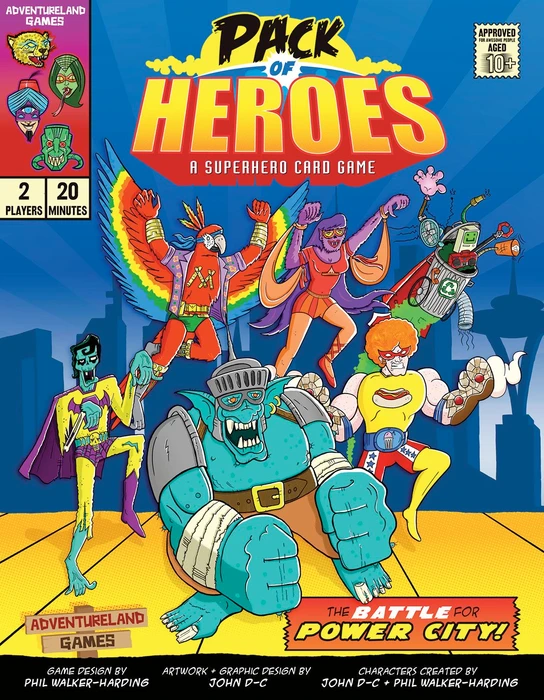 Cover image of Pack of Heroes board game