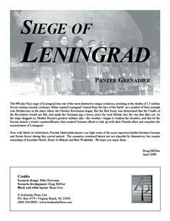 Cover image of Panzer Grenadier: Siege of Leningrad board game