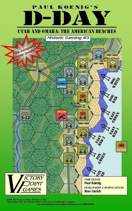 Cover image of Paul Koenig's D-Day: Utah and Omaha – The American Beaches board game