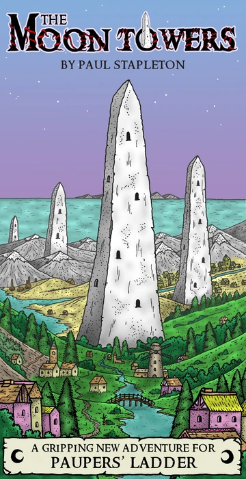 Cover image of Paupers' Ladder: The Moon Towers board game