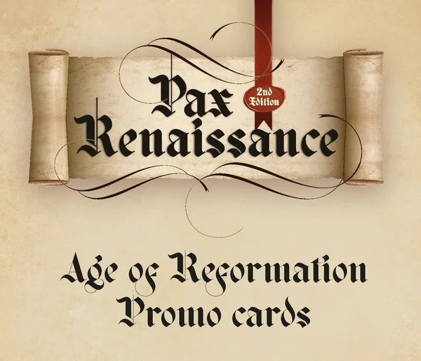 Cover image of Pax Renaissance: 2nd Edition – Age of Reformation Promo Cards board game
