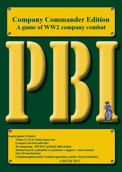 Cover image of PBI: Company Commander Edition – A Game of WW2 Company Combat board game