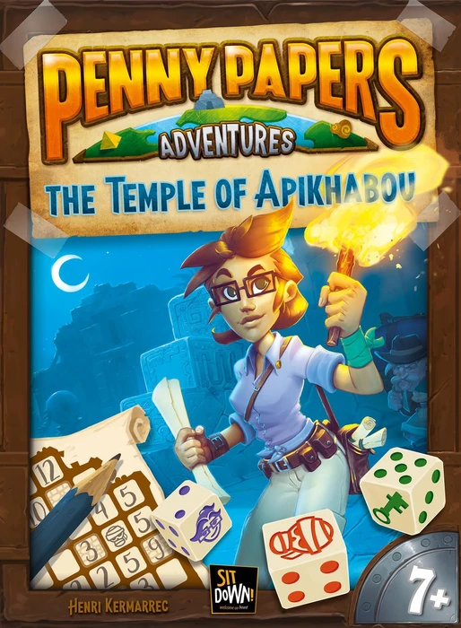 Cover image of Penny Papers Adventures: The Temple of Apikhabou board game