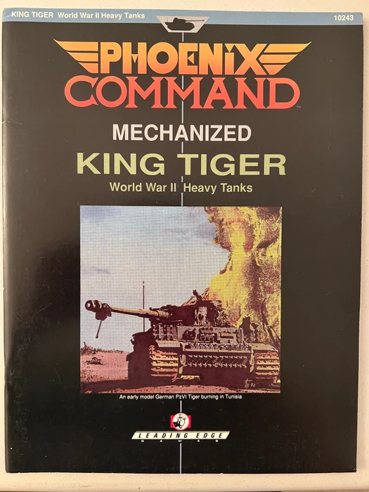 Cover image of Phoenix Command King Tiger: World War II Heavy Tanks board game