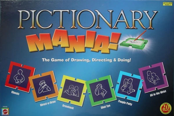 Cover image of Pictionary Mania board game