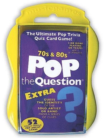 Cover image of Pop The Question: The 70s & 80s Extra board game