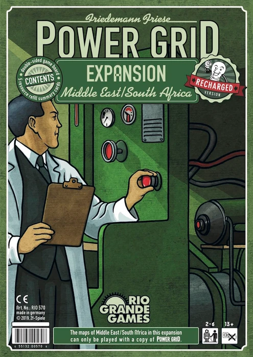 Cover image of Power Grid: Middle East/South Africa board game