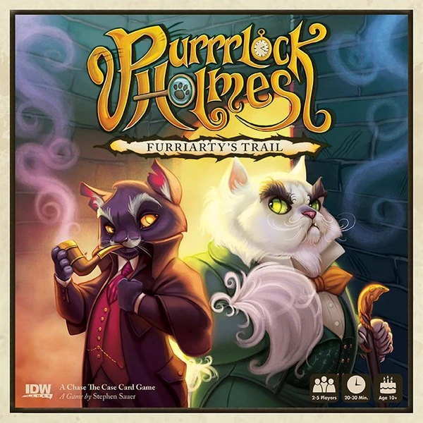 Cover image of Purrrlock Holmes: Furriarty's Trail board game