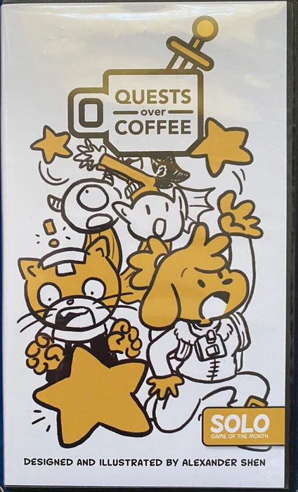 Cover image of Quests Over Coffee: Solo Game Of The Month Edition board game