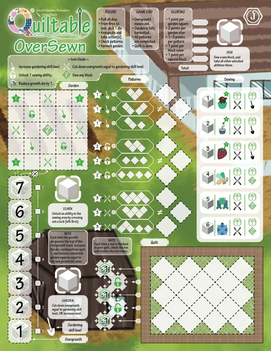 Cover image of Quiltable: OverSewn board game