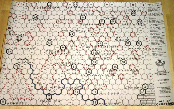 Cover image of Railway Rivals Map CT: Chilterns board game