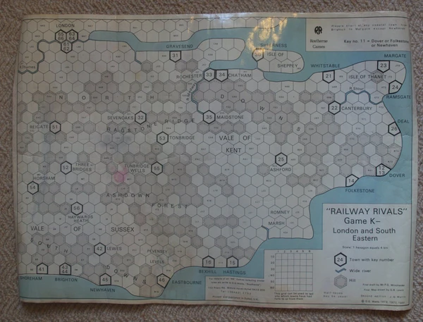 Cover image of Railway Rivals Map K: London and South Eastern board game
