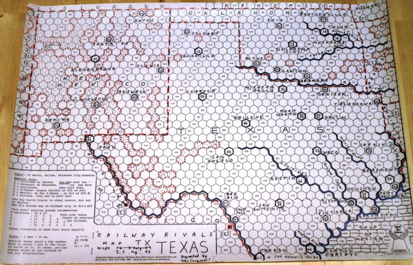 Cover image of Railway Rivals Map TX: Texas board game