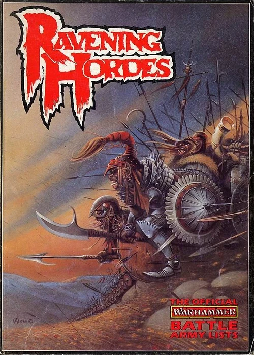 Cover image of Ravening Hordes: The Official Warhammer Battle Army Lists board game