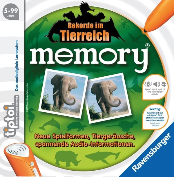 Cover image of Rekorde im Tierreich memory board game