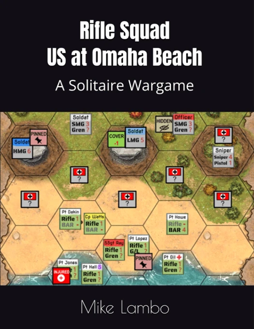 Cover image of Rifle Squad: US at Omaha Beach – A Solitaire Wargame board game
