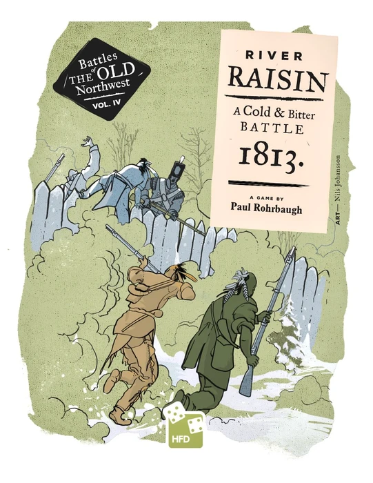Cover image of River Raisin: A Cold and Bitter Battle – 1813 board game