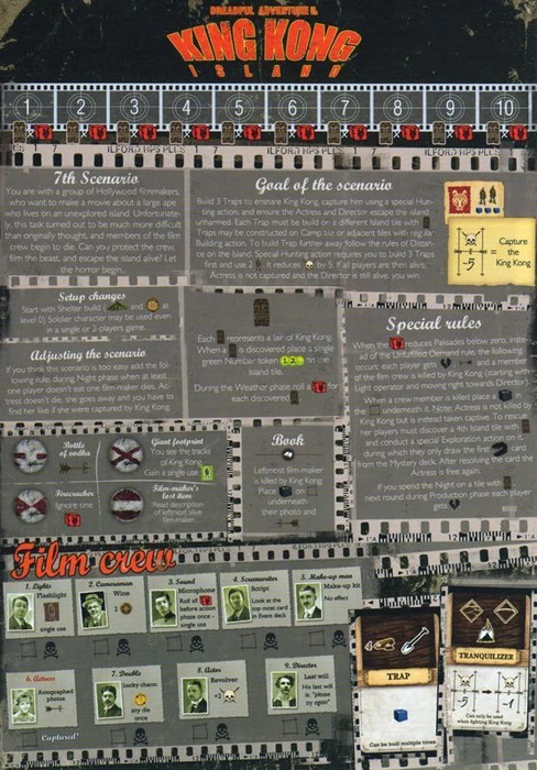 Cover image of Robinson Crusoe: Adventures on the Cursed Island – "King Kong" Scenario board game