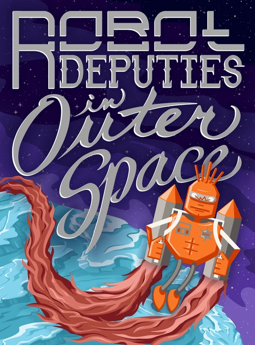 Cover image of Robot Deputies in Outer Space board game