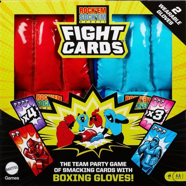Cover image of Rock ‘Em Sock ‘Em Robots Fight Cards board game