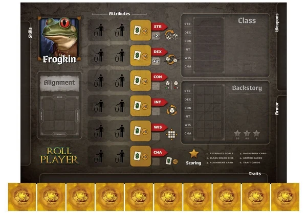 Cover image of Roll Player: Frogkin Promo Punchboard board game